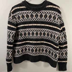 J Crew Lambswool Fair Isle Crew Neck Sweater (S)